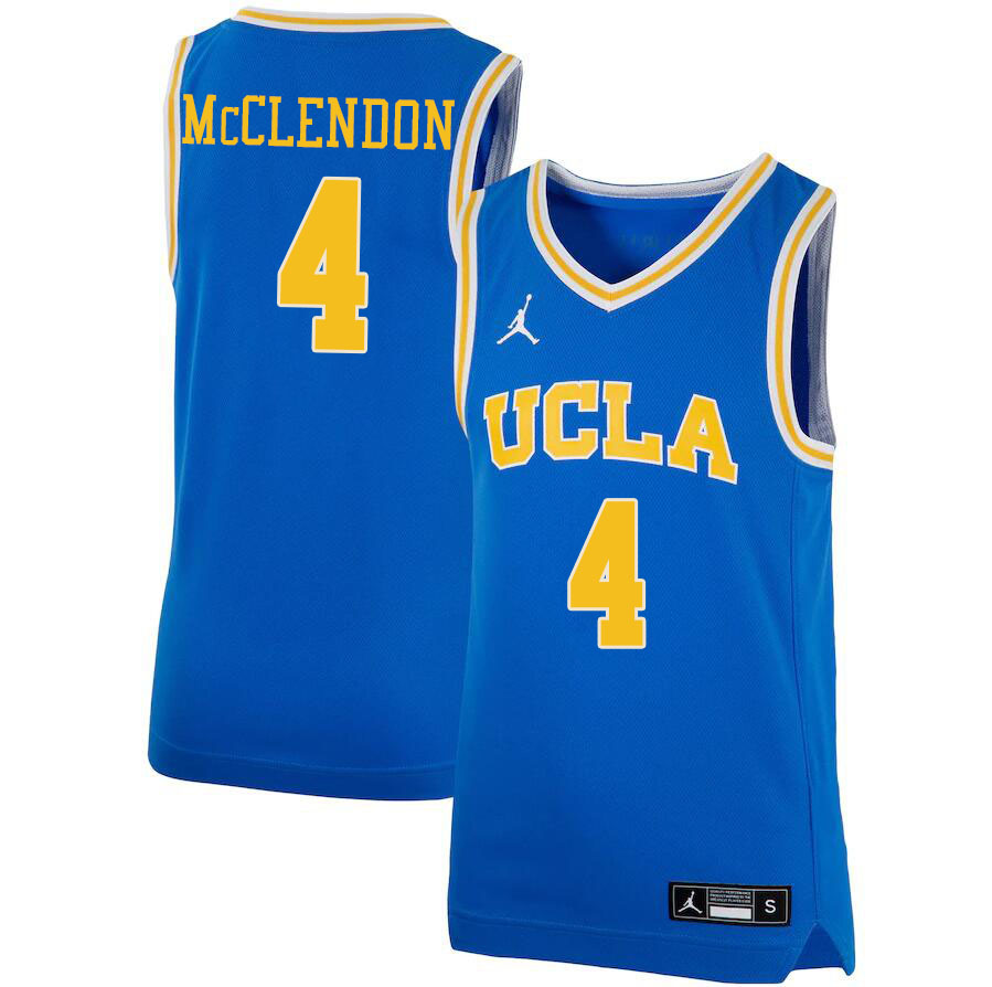 Jordan Brand Men #4 Will McClendon UCLA Bruins College Jerseys Sale-Blue - Click Image to Close